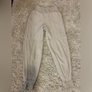 Athleta Women's Cream Textured Joggers